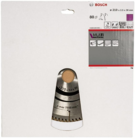 Bosch MM Daire Testere Bıçağı 210x30x2,5mm 80 Diş